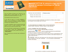 Tablet Screenshot of paiementpasseport-cotedivoire.com